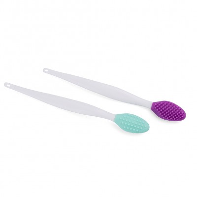 Double-Sided Silicone Exfoliating Lip Brush Tool