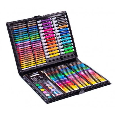 Henghou School Supplies 168 Pieces Of Watercolor Crayon Brush Gift With Silky Sense Colorful Box