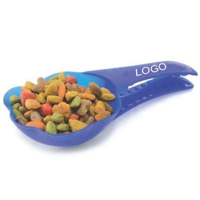 Custom Logo Dog Cat Pet Food Scoop with Clip