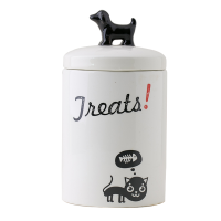 Personalized Ceramic Custom Dog Food Cat Food Treat Jars Pet Food Storage Animal Pet Container